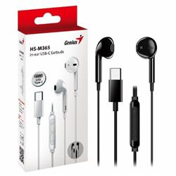 AURICULAR GENIUS HS M365 USB C CON MIC (IN EAR) NEGRO
